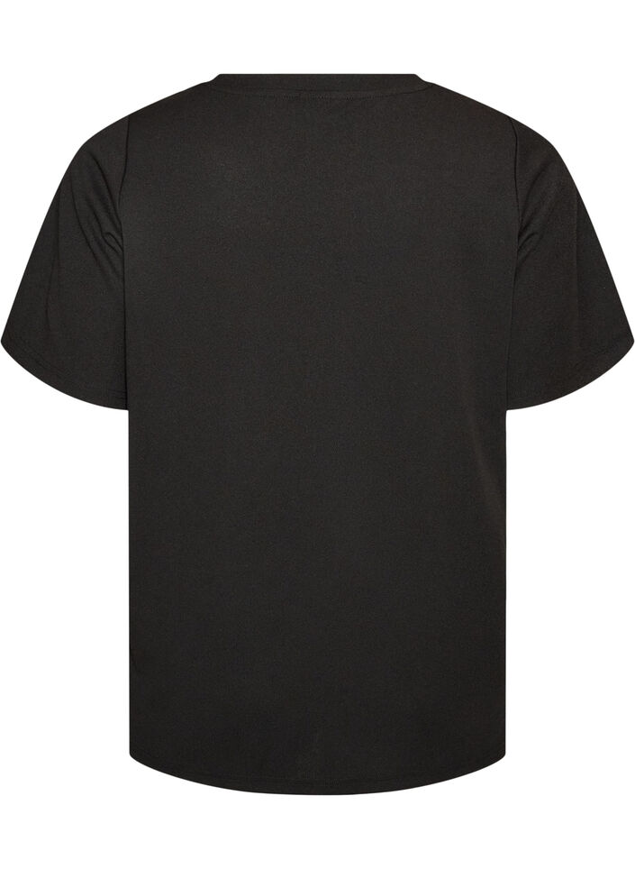 T-Shirt mit Schlitzen und dekorativen Knotenverschl&uuml;ssen, Schwarz, Packshot image number 1
