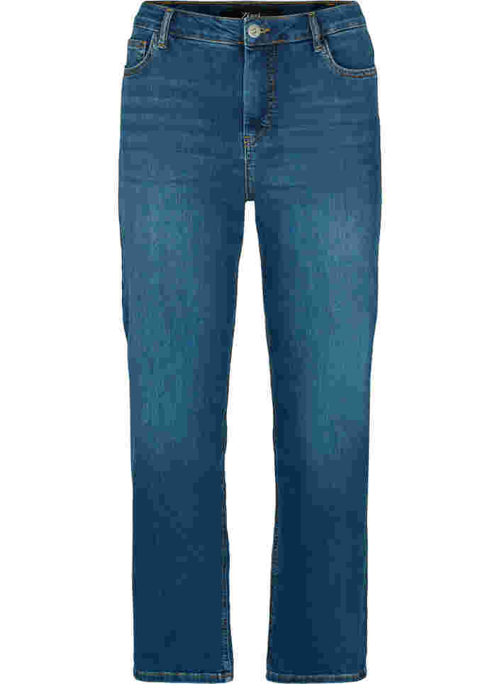 Hochtaillierte Gemma Jeans mit Push-Up, Blue denim, Packshot image number 0
