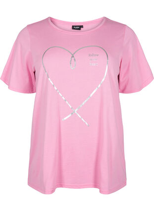 FLASH - T-Shirt mit Motiv, Begonia Pink, Packshot image number 0