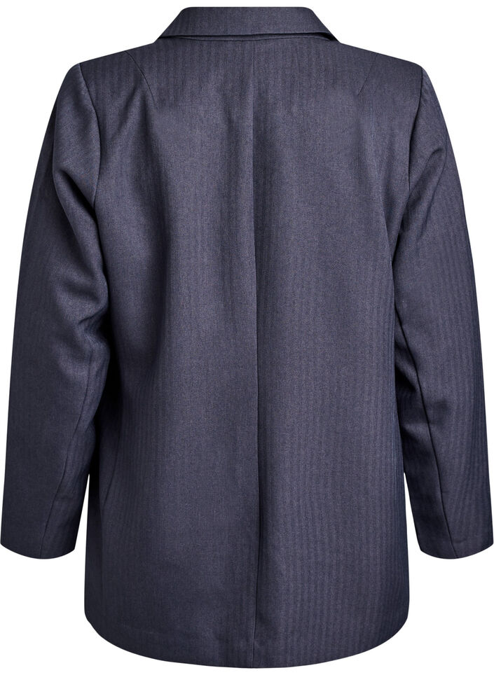 Klassischer Blazer mit Taschen, Grau, Packshot image number 1