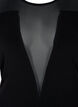 Eng anliegender Bodystocking mit Mesh, Black, Packshot image number 2