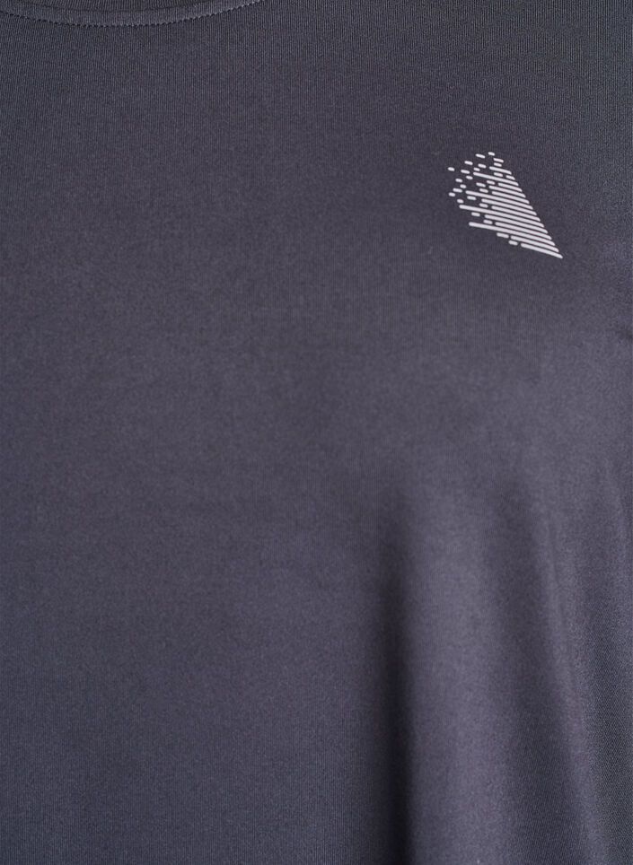 Trainingsshirt mit 3/4-Ärmeln, Grau, Packshot image number 2