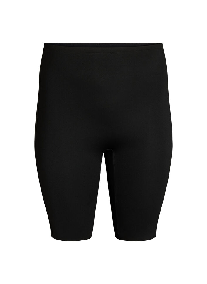 Leichte Formw&auml;sche lange Shorts, Schwarz, Packshot image number 0