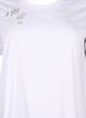 T-Shirt aus Bio-Baumwolle mit Schleifendetail, Bright White, Packshot image number 2