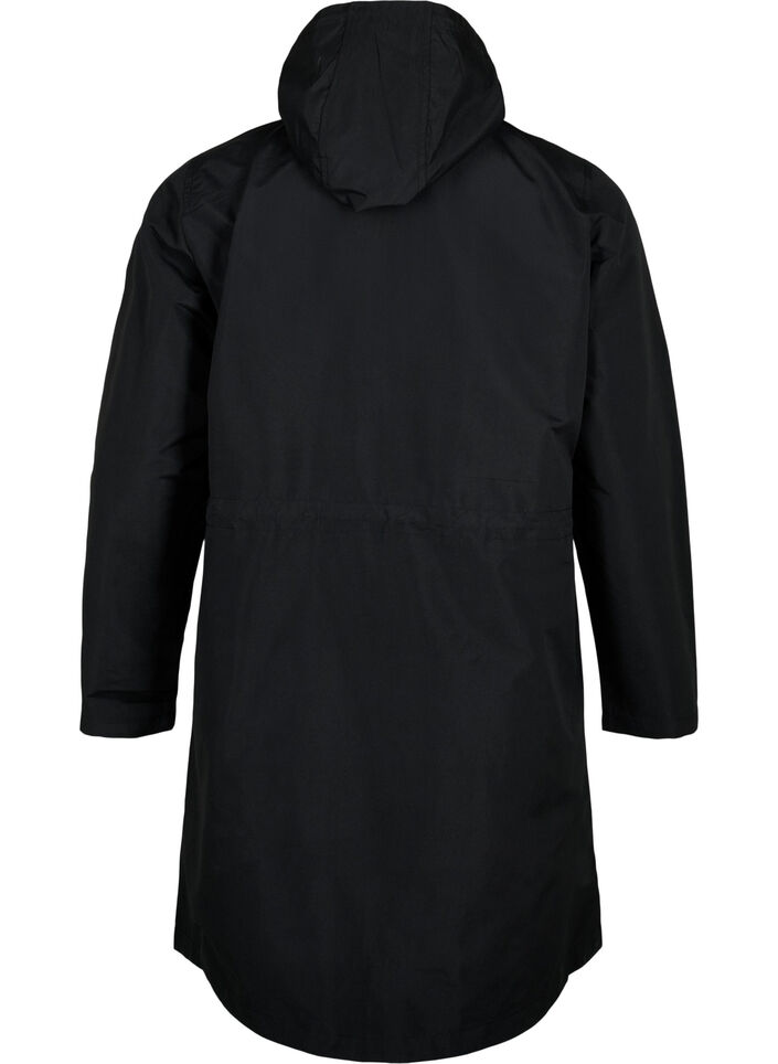 FLASH - Wasserabweisender Parka mit Kapuze, Black, Packshot image number 1