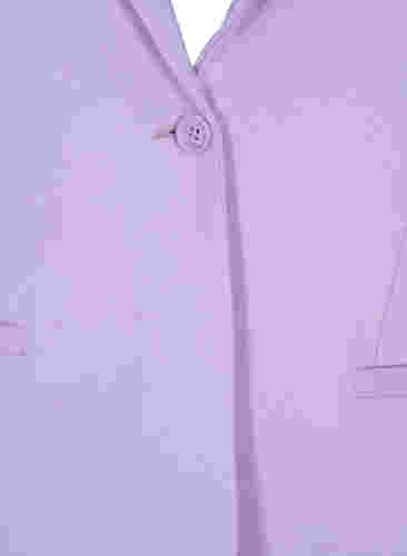 Schlichter Blazer mit Knopf und Dekorationstaschen, Purple Rose, Packshot image number 2