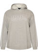 Hoodie mit besticktem Motiv, Grau, Packshot image number 0