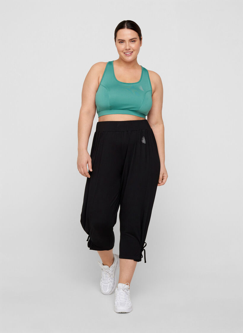 Sporttop mit Rückendetails, Deep Sea, Model image number 2