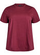 Basic-T-Shirt aus Baumwolle mit Rundhalsausschnitt, Dunkles Bordeaux, Packshot image number 0