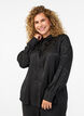 Bluse mit Ton-in-Ton Paisleymuster, Schwarz, Model image number 0