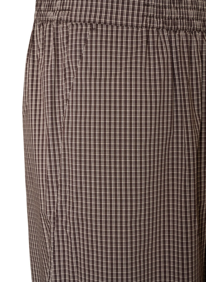 Ballonhose mit hoher Taille und Allover-Muster, Braun, Packshot image number 2