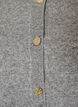 Strickjacke aus weichem Strick mit goldfarbenen Kn&ouml;pfen, Grau, Packshot image number 2