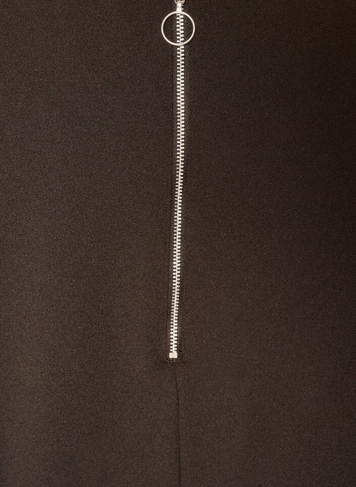 Kurzes Kleid in A-Linien-Form und mit 3/4-&Auml;rmeln, Braun, Packshot image number 3