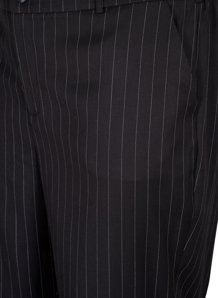 Hosen mit Nadelstreifen, Black W. Pinstripe, Packshot image number 2