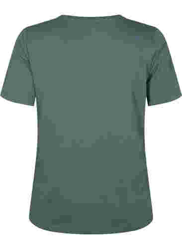 FLASH - T-Shirt mit V-Ausschnitt, Balsam Green, Packshot image number 1