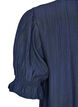 Bluse aus einer gecrinkelten Viskosemischung mit V-Ausschnitt, Blau, Packshot image number 3