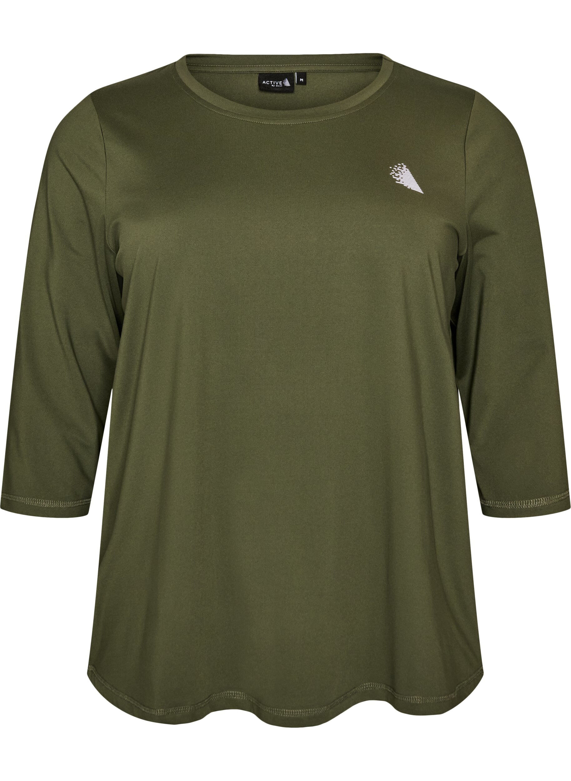 ZizziTrainingsshirt mit 3/4-&Auml;rmeln, Gr&uuml;n, Packshot image number 0