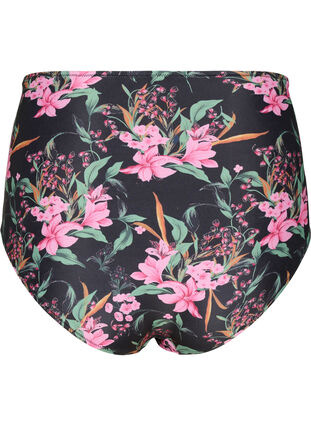 Extra hoch taillierte Bikini-Hose mit Print, Palm Leaf AOP, Packshot image number 1