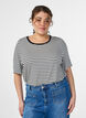 Gestreiftes T-Shirt aus TENCEL&trade; Lyocell, Wei&szlig;, Model image number 0