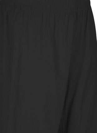 7/8-Hose aus Baumwollmischung mit Leinen, Black, Packshot image number 2