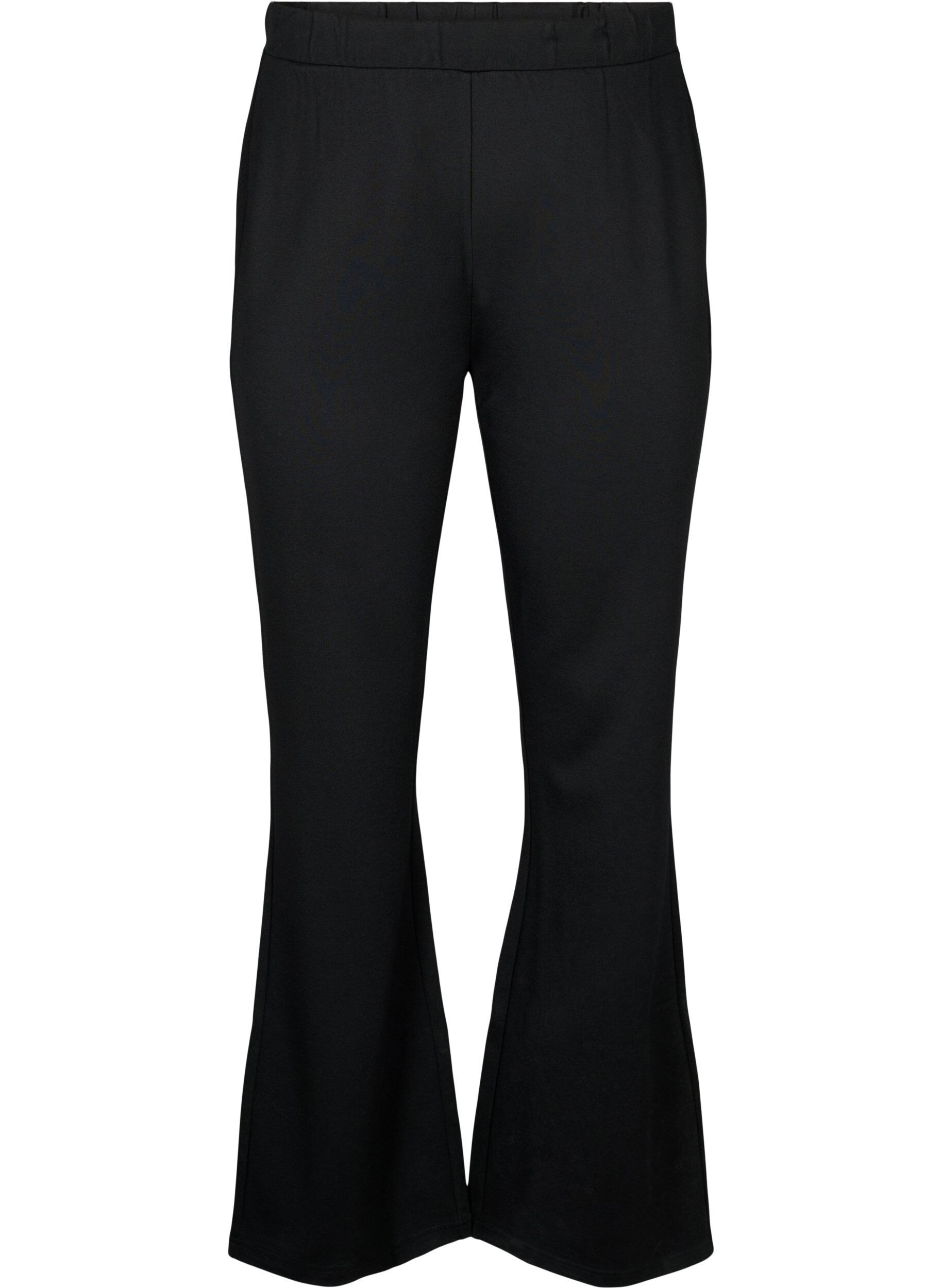 Bootcut-Hose aus Viskose-Mix