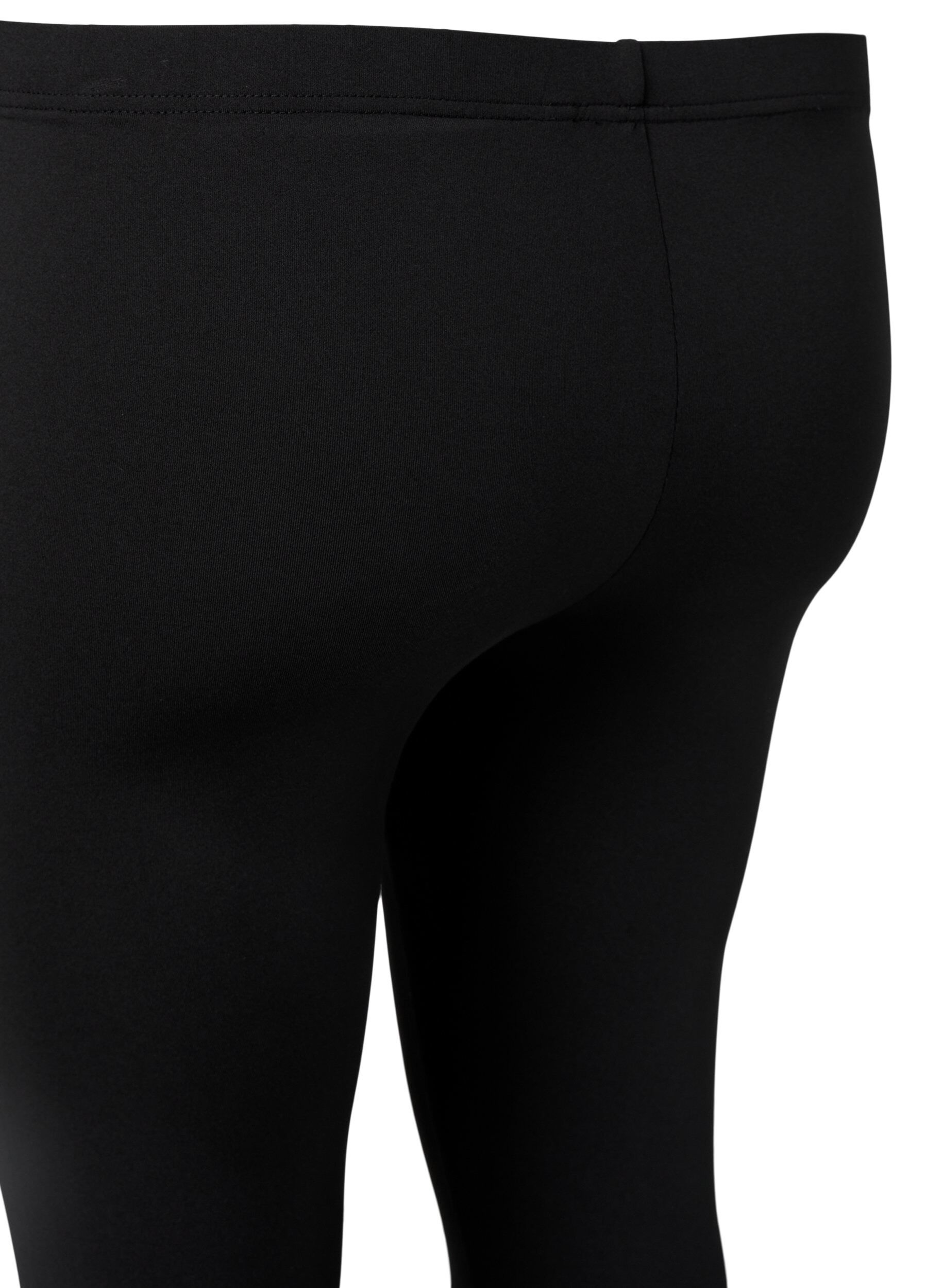 Zizzi 2-pack Leggings mit 3/4-L&auml;nge, Schwarz, Packshot image number 3