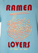 T-Shirt aus Baumwolle mit Print, Blau, Packshot image number 2