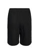 Lockere Shorts aus Baumwollmusselin mit hoher Taille, Schwarz, Packshot image number 1
