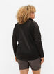 Sportliche Strickjacke mit Reißverschluss und hohem Kragen, Black, Model image number 1