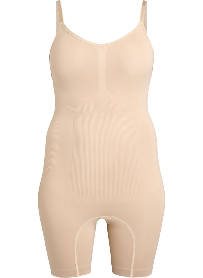 Shapewear-Body mit &Ouml;ffnung im Schritt, Beige, Packshot image number 0