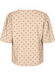 Bluse mit lockeren Ärmeln und V-Ausschnitt, Beige, Packshot image number 1
