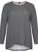 Gemusterte Bluse mit langen &Auml;rmeln, Blau, Packshot image number 0