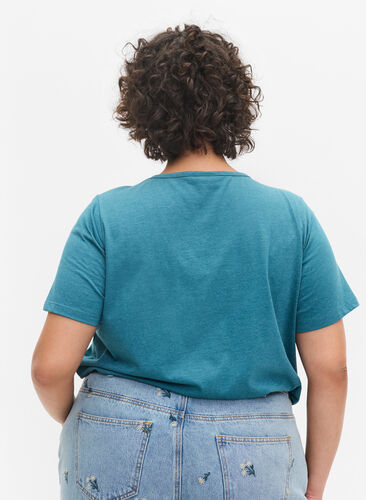 T-Shirt mit Lochstickerei und kurzen Ärmeln, Dragonfly Mel., Model image number 1