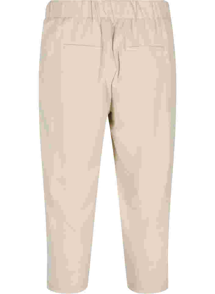 Einfarbige Culotte-Hose mit Taschen, Off White, Packshot image number 1