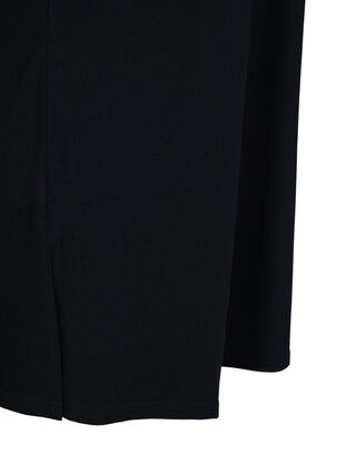 Langes T-Shirt aus Baumwolle mit Nieten, Black, Packshot image number 3