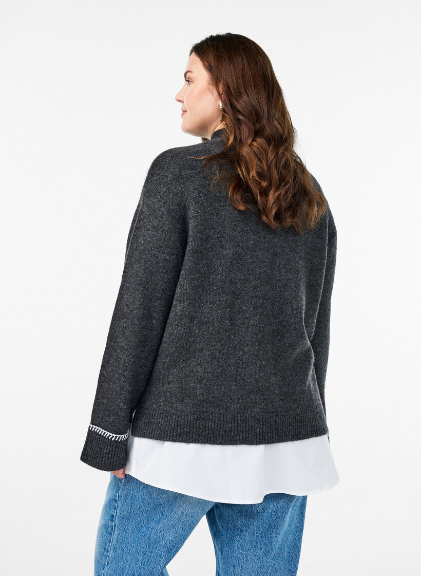 Hemdverl&auml;ngerung aus 100% Baumwolle, Wei&szlig;, Model image number 2