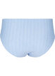 Bikinislip mit Taillenschnitt und Strukturmuster, Blau, Packshot image number 1