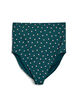 Hoch taillierte Bikinihose mit Polka Dots., Grün, Packshot image number 0