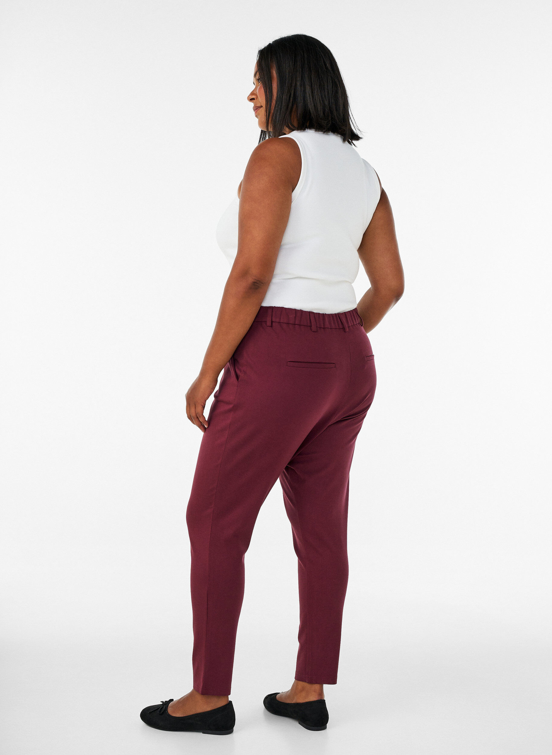 ZizziCropped Maddison Hose, Rot, Model image number 1