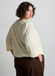 Jerseybluse mit Struktur und Ballonsilhouette, Vanille, Model image number 2