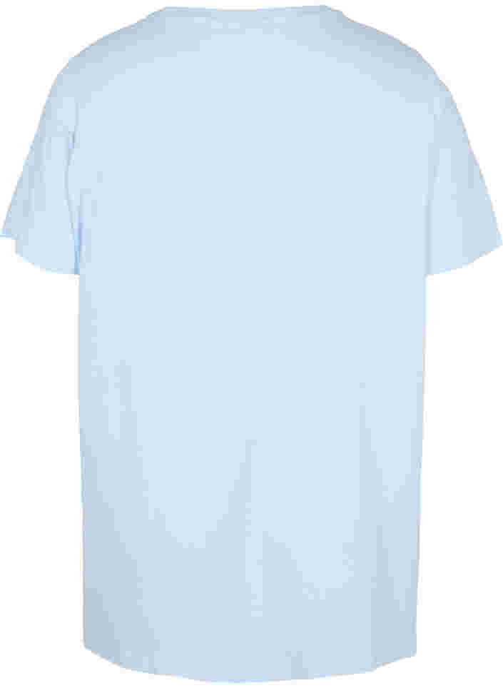 Oversized Nacht T-Shirt aus Bio-Baumwolle, Cashmere Blue DREAMS, Packshot image number 1