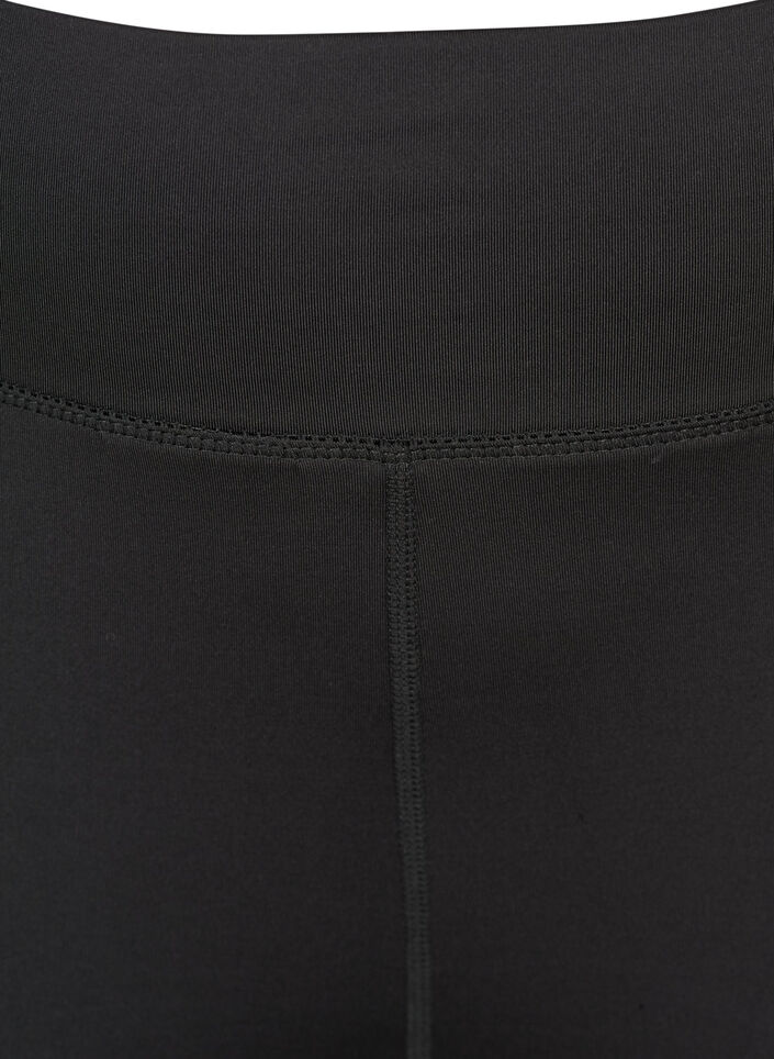 Eng anliegende Workout-Capris, Schwarz, Packshot image number 2