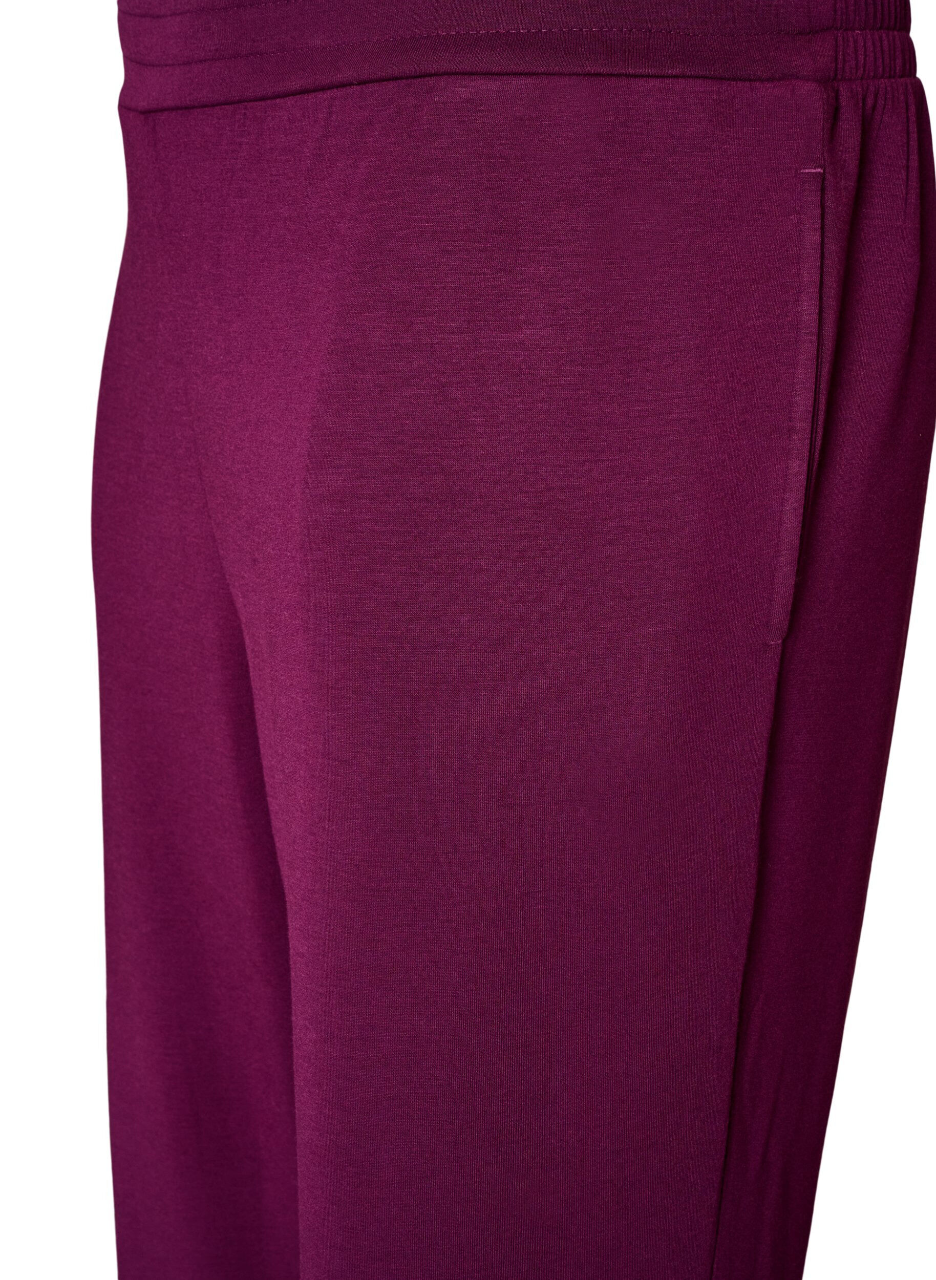 ZizziJerseyhose mit hoher Taille und Taschen, Lila, Packshot image number 2