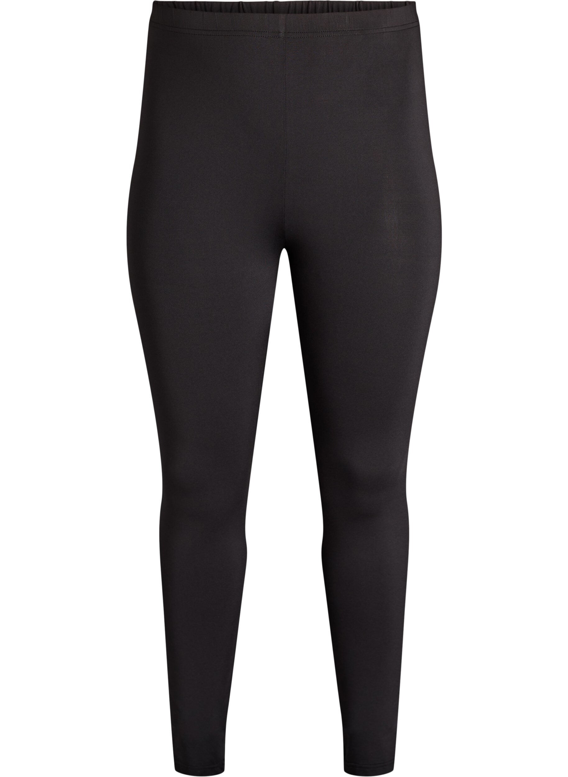 Zizzi 2er-Pack lange Leggings mit normaler Taille, Schwarz, Packshot image number 3