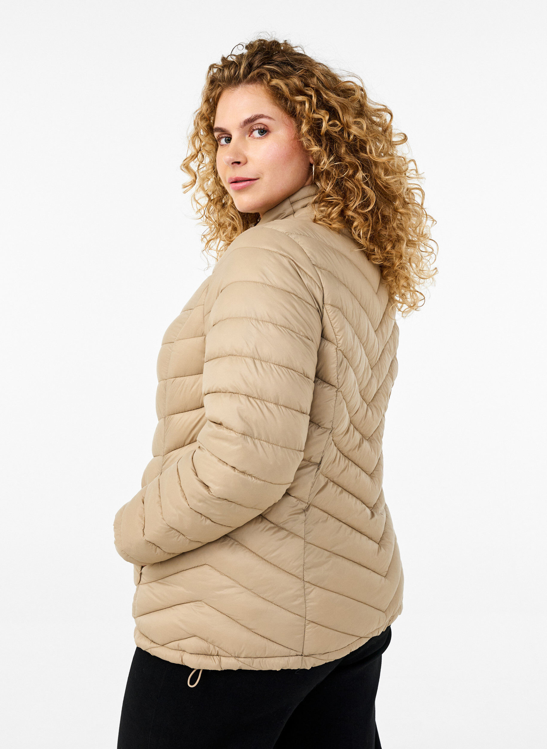 ZizziLeichte Jacke mit Taschen, Braun, Model image number 2