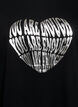 T-Shirt mit Print, Schwarz, Packshot image number 2