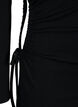 Eng anliegendes Kleid mit Ausschnitt, Black, Packshot image number 3