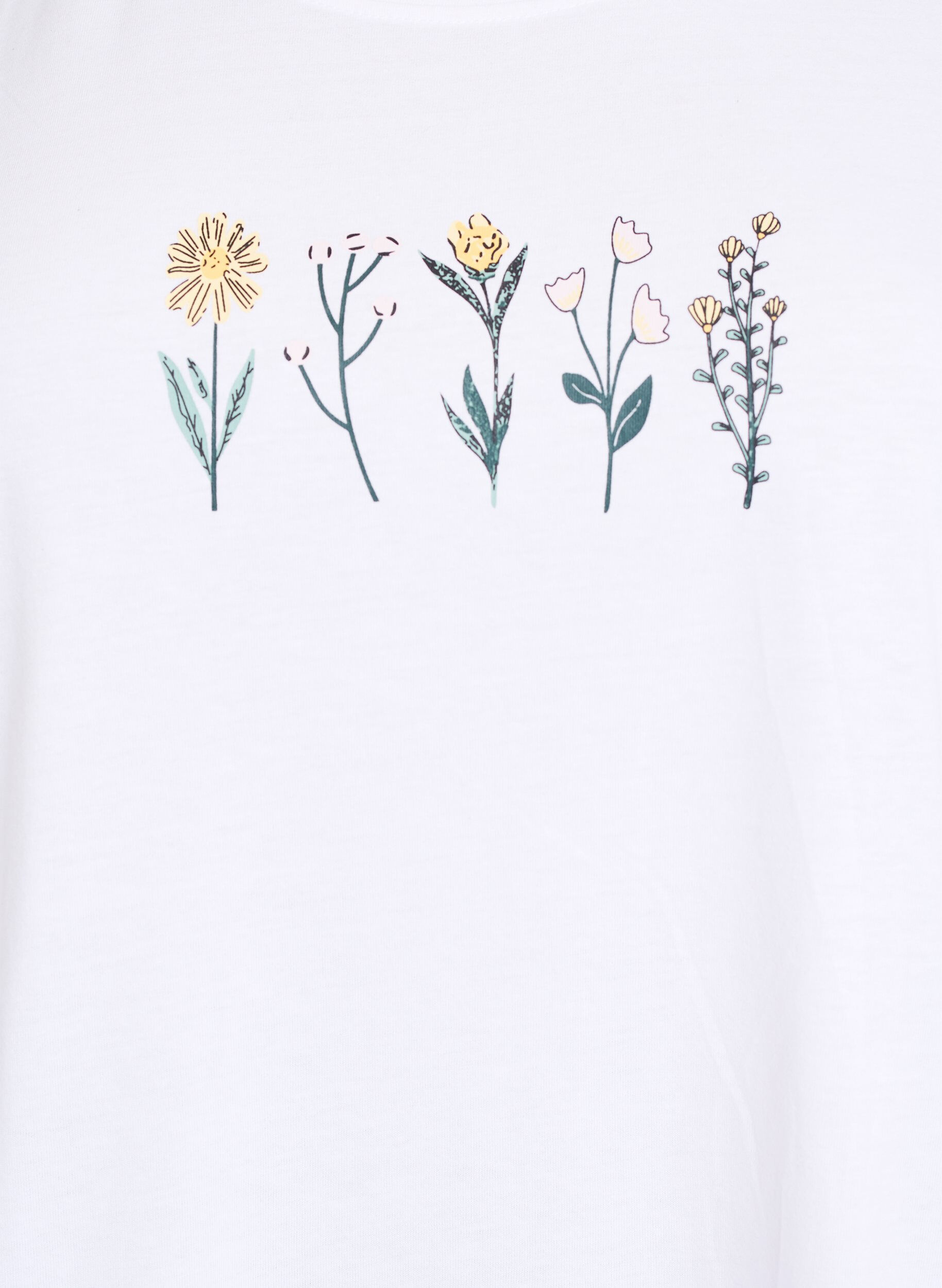 Zizzi FLASH - T-Shirt mit Print, Wei&szlig;, Packshot image number 2