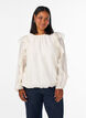 Ballonbluse mit R&uuml;schen, Vanille, Model image number 0