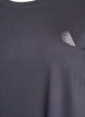 Einfarbiges Trainings-T-Shirt, Grau, Packshot image number 2